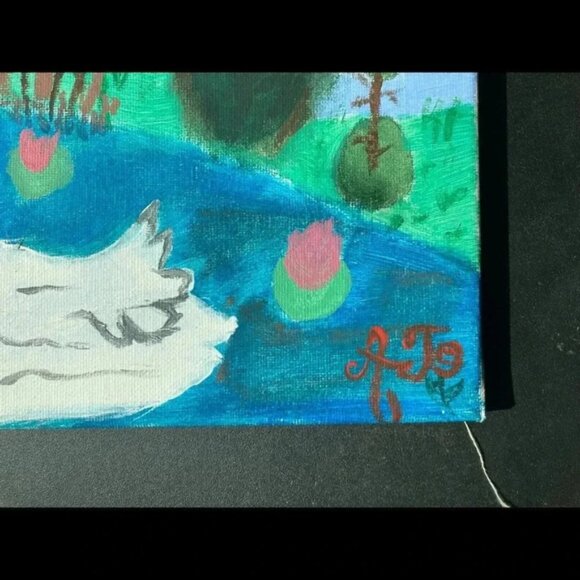 Loving swan painting - Picture 4 of 4